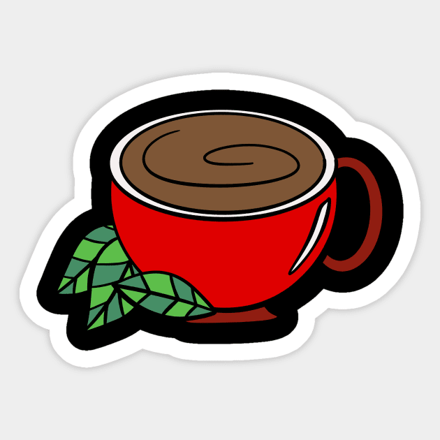 Hot Cocoa Sticker by Kelly Louise Art